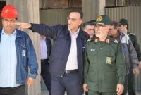 بازدید فرمانده سپاه عاشورا  از شرکت سیمان صوفیان  ‏