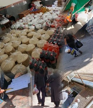 توزیع بسته معیشتی توسط جامعه نابینایان آذربایجان شرقی در بین ۵۰ خانواده نیازمند